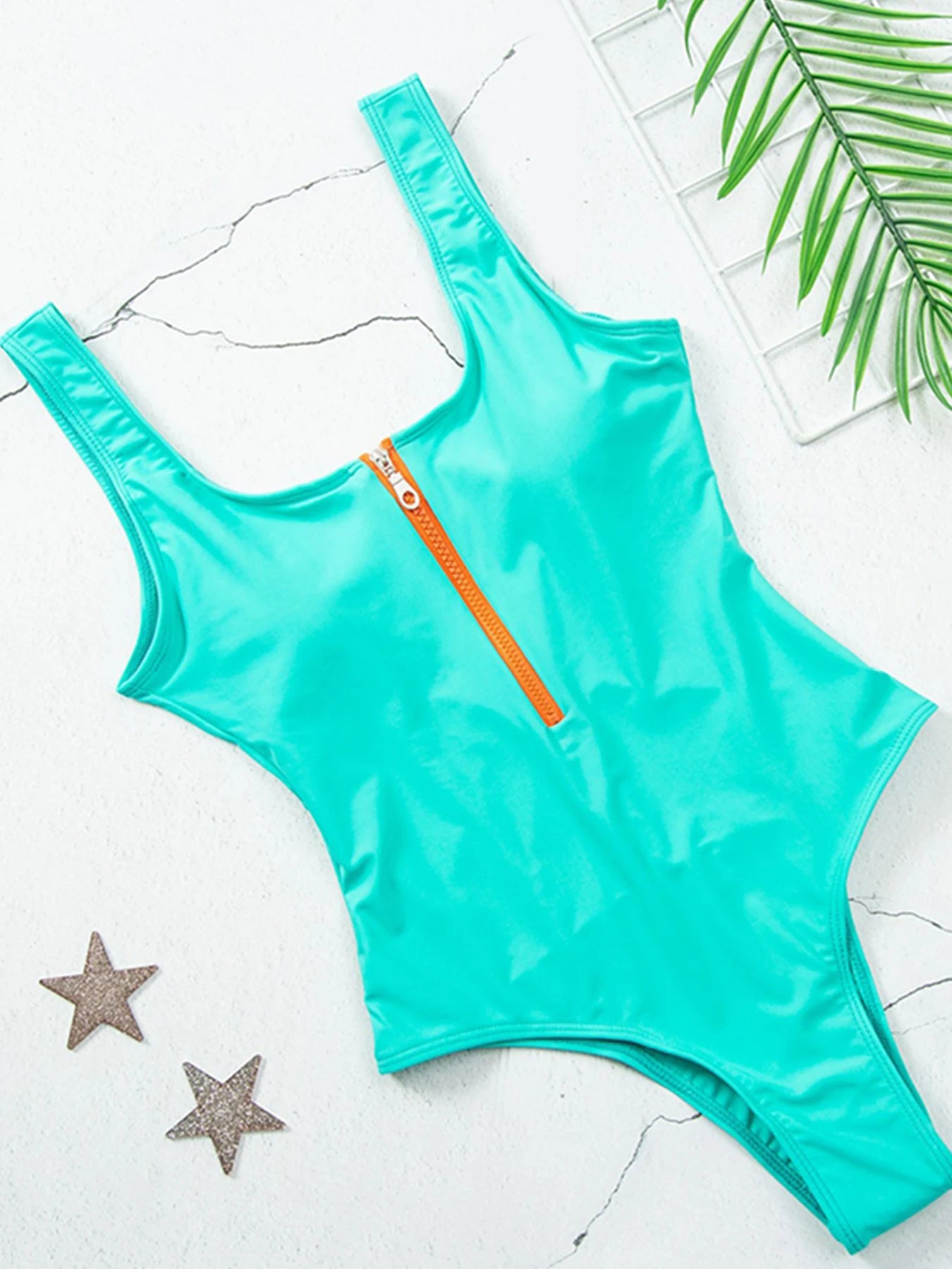 LVSANW 2024 New Sexy Zipper One Piece Swimsuit Women Solid Swimwear Bodysuit Swimsuit Push Up Monokini Bathing Suit Summer Beachwear XL