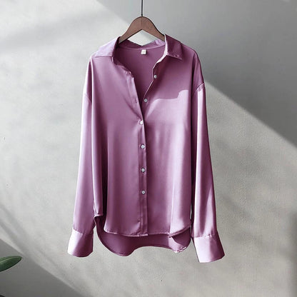 LVSANW 2025Spring Shirt And Blouses New Sweater Cardigans Woman Top Knitted Korean Long Sleeve Lapel Button Elegance Sweet Casual Coats