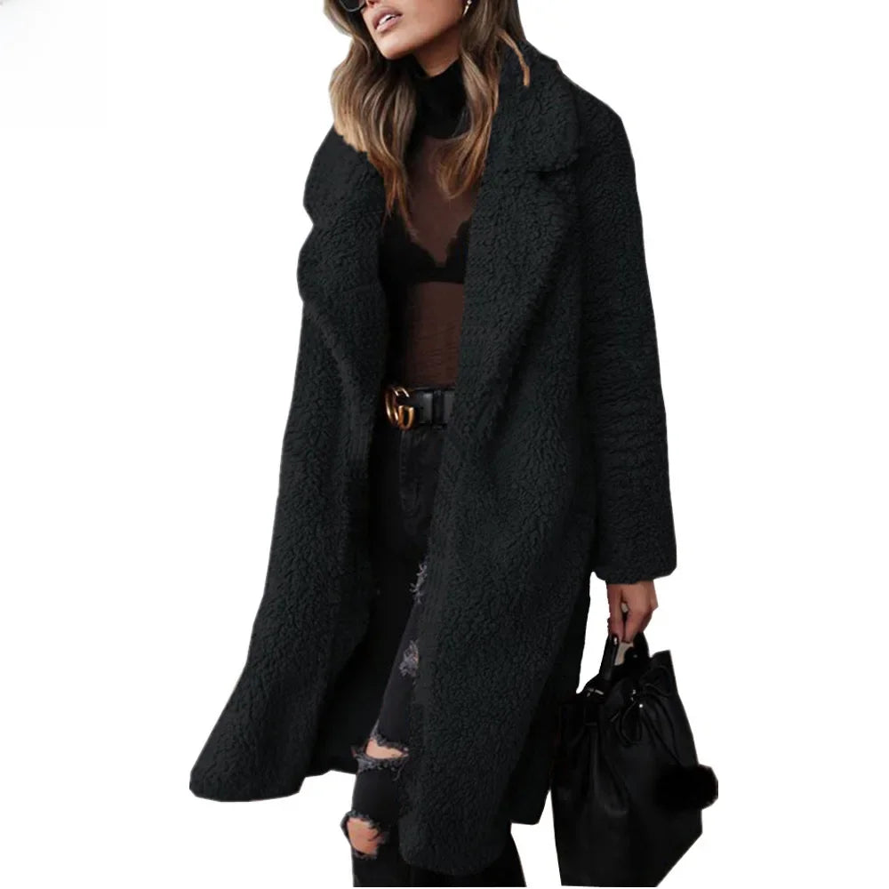 LVSANW Autumn/winter Women's Long Sleeve Lapel Wool Blend Jacket Wish Brand Hot Sale European Style Fashion Outerwear