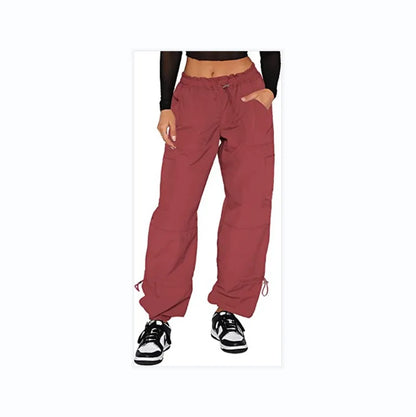 LVSANW Cargo Pants for Women with Comfortable Loose Fit and Adjustable Waist