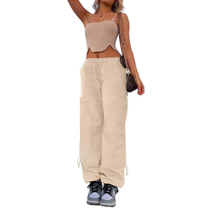 LVSANW Cargo Pants for Women with Comfortable Loose Fit and Adjustable Waist