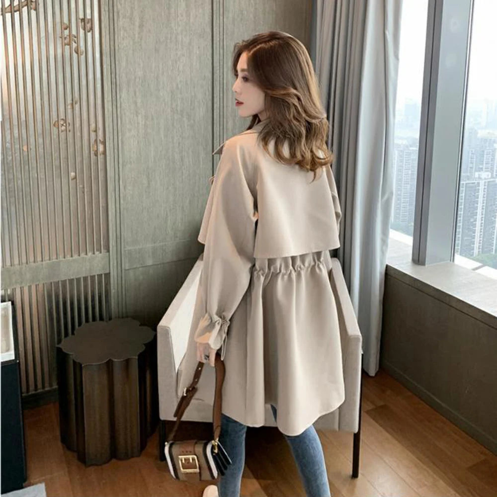 LVSANW Casual Long Sleeve Trench Coat For Women Autumn 2024 Fashion Loose Winter Outerwears New In Coats & Jackets Winter Clothes