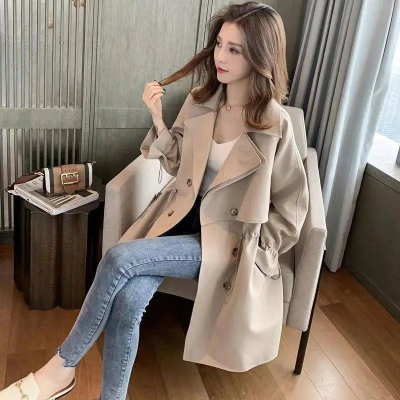 LVSANW Casual Long Sleeve Trench Coat For Women Autumn 2024 Fashion Loose Winter Outerwears New In Coats & Jackets Winter Clothes