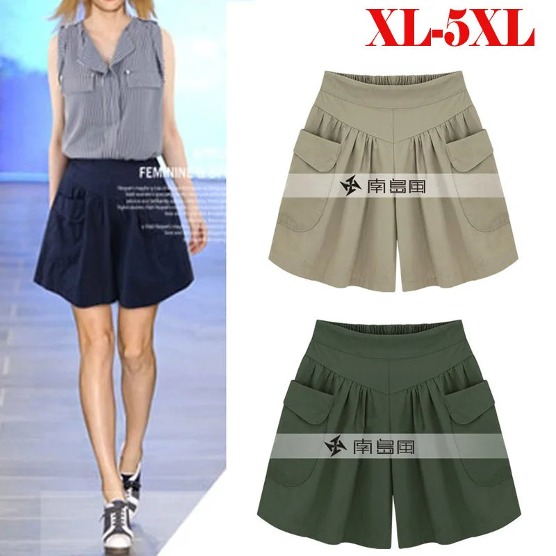 LVSANW European American New Fashion Summer Womens Casual Shorts Comfortable Breathable Shorts