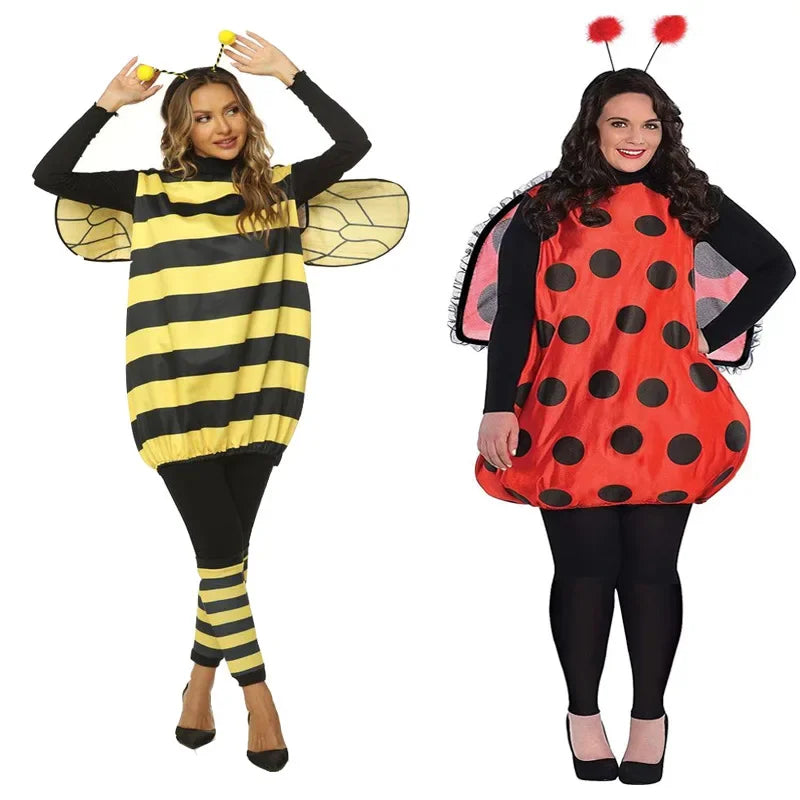 LVSANW Festival Costumes European and American Halloween Halloween Bee and Ladybug Adult and Children Cosp Costumes