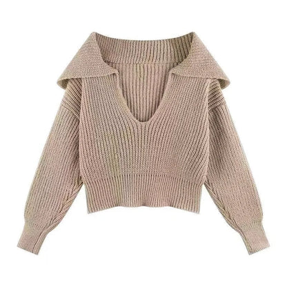 LVSANW Korean Style Women's Sweater Winter Elegant Matching Long Sleeve Top Chic Casual Pullover Solid Blouse Knitwear Jumper Y2K Top