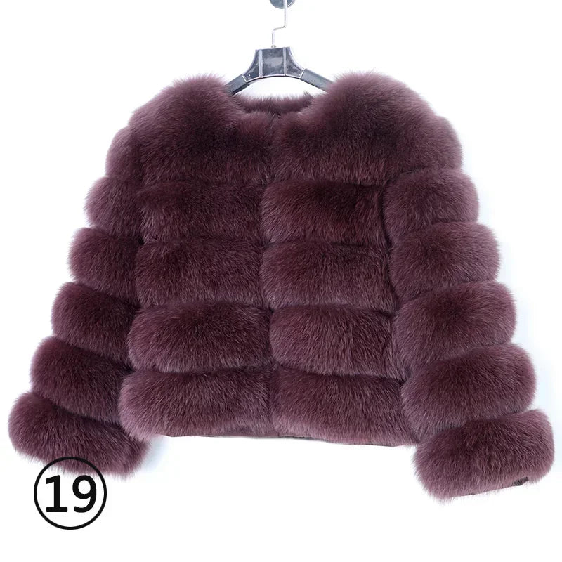 LVSANW Maomaokong 2025 Natural Real Fox Fur Coat Women Winter Warm Luxury Fur Jacket Detachable Long Sleeves Female Vest Furry Coats