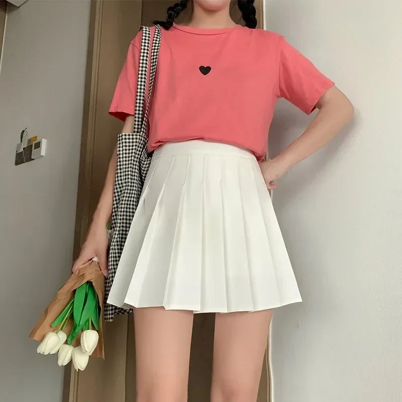 LVSANW New In Skirt Shorts Aesthetic Pleated Skirt Elegant Women's Skirts Fashion High Waist Appear Thin Chic and Elegant A-line Skirt