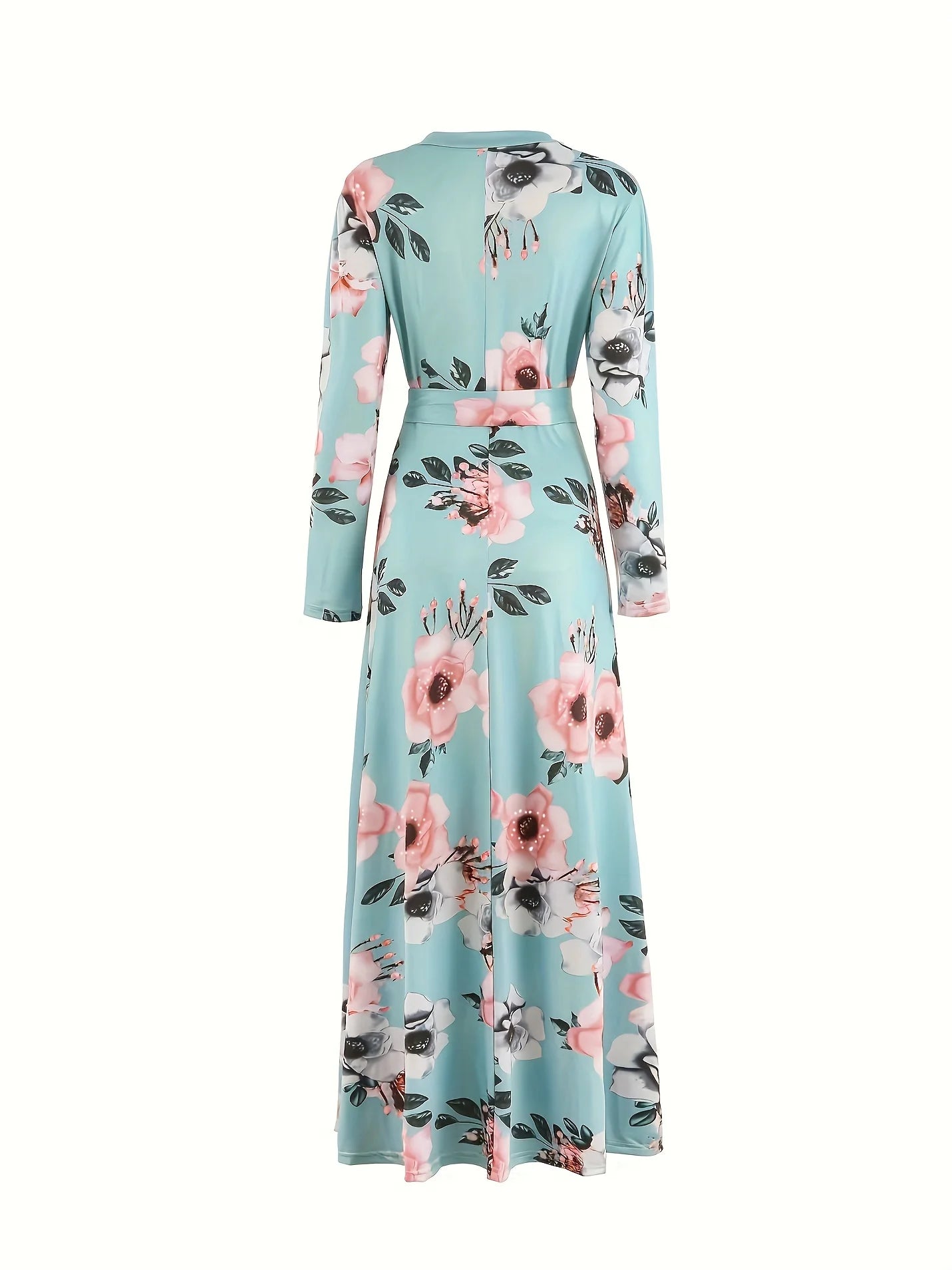 LVSANW New Product Printed Fashionable Spring and Autumn Versatile Strap Fitting Elegant Women's Long Sleeve Dress for Women