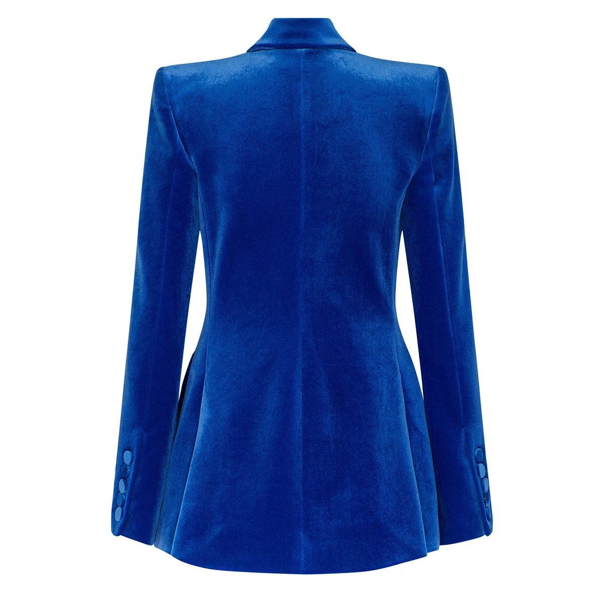 LVSANW New in 2024 Autumn and Winter Women Clothing velvet Blazer Blue Coats Fashion Jacket Mini  Dress Traf