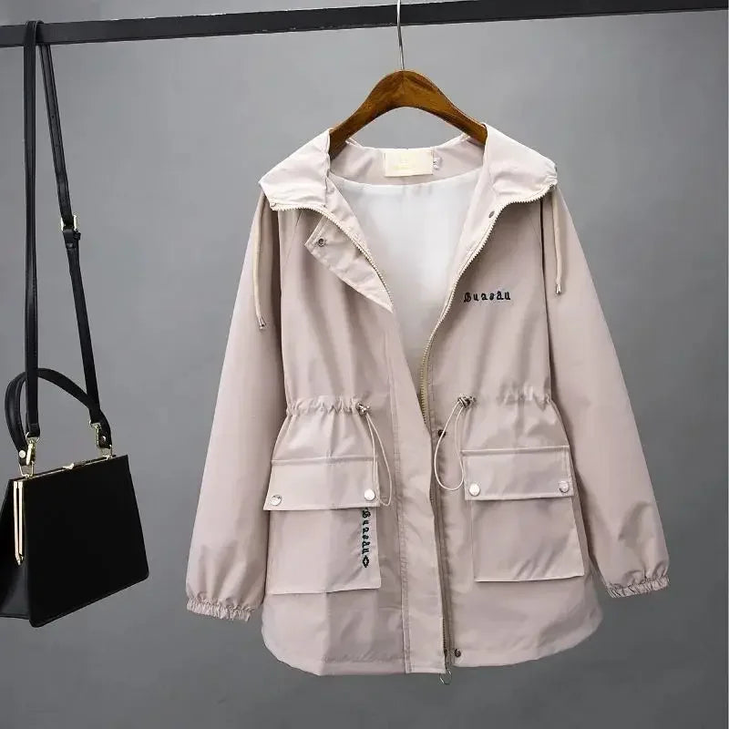 LVSANW Petite Fleece-lined Thickened Women's Jacket Autumn/winter 2024 New Style Korean Version Versatile Casual Cropped Loose-fit Coat