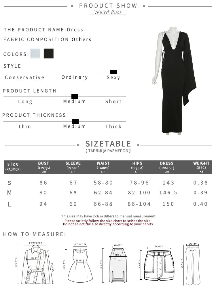 LVSANW Weird Puss Backless Bandage Women Hip Dress v Neck One Shoulder Ruffles Bodycon 2024 Ladies Fashion Party Stage Performance Wear