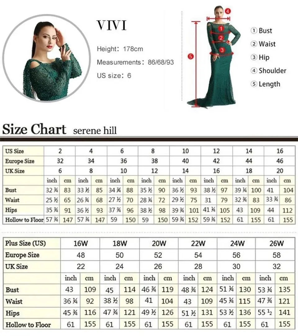 LVSANW Serene Hill Customized Red Long Cape Pearls Beaded Mermaid Evening Dresses Gowns For Formal Occasion 2025 LA72585A