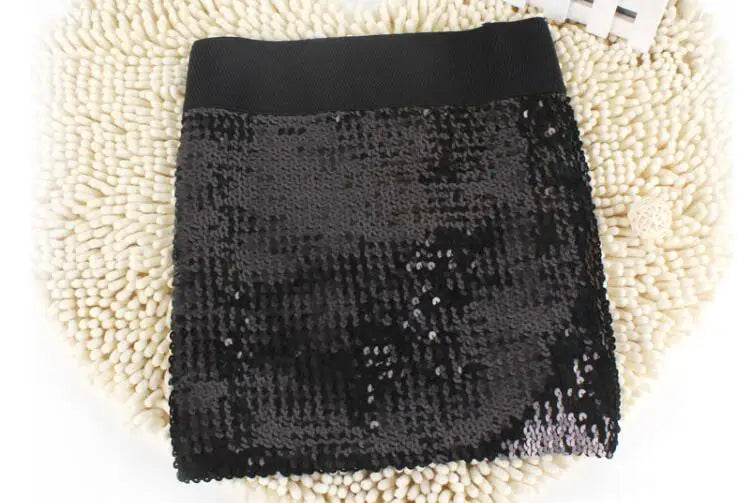 LVSANW Sexy Girl Fashion Sequin Skirts Bead Piece Bust Skirt Women Wrap Buttocks Short Skirt Party