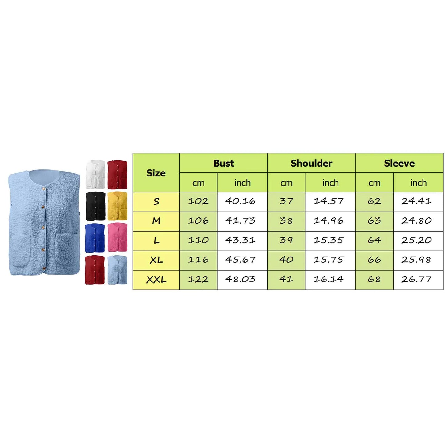 LVSANW Sleeveless Solid Color Zipper Placket Two Pocket Plush Vest Autumn Winter Thickened Fleece Jacket Vest Women Waistcoat Outerwear