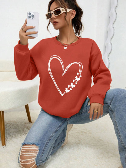 LVSANW The Great Love At The Edge Of Butterflies Design Sweatshirt Female Fleece Crewneck Hooded Street Autumn Pullover New Sportswear