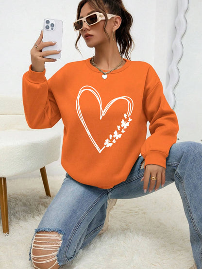 LVSANW The Great Love At The Edge Of Butterflies Design Sweatshirt Female Fleece Crewneck Hooded Street Autumn Pullover New Sportswear