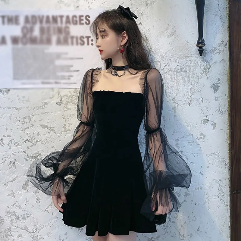 LVSANW Tulle Dress Women Short Puffy Prom Dress Strapless Mesh Birthday Fairy Dresses Ruffle Cocktail Party Poofy Gown