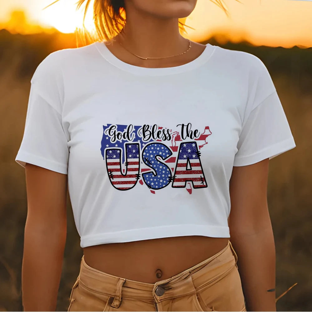 LVSANW Usa Trump 2024 Merica tshirt women graphic tshirt girl comic manga funny clothes