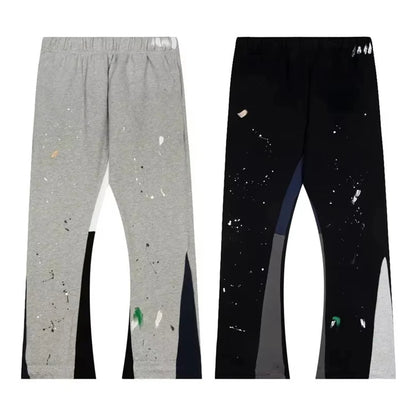 LVSANW Vintage Tie Dye Sweatpants Y2K Clothing Men Women Hip Hop Letter Baggy Casual Pants Casual Stretch Waist Jogging Pants Trousers