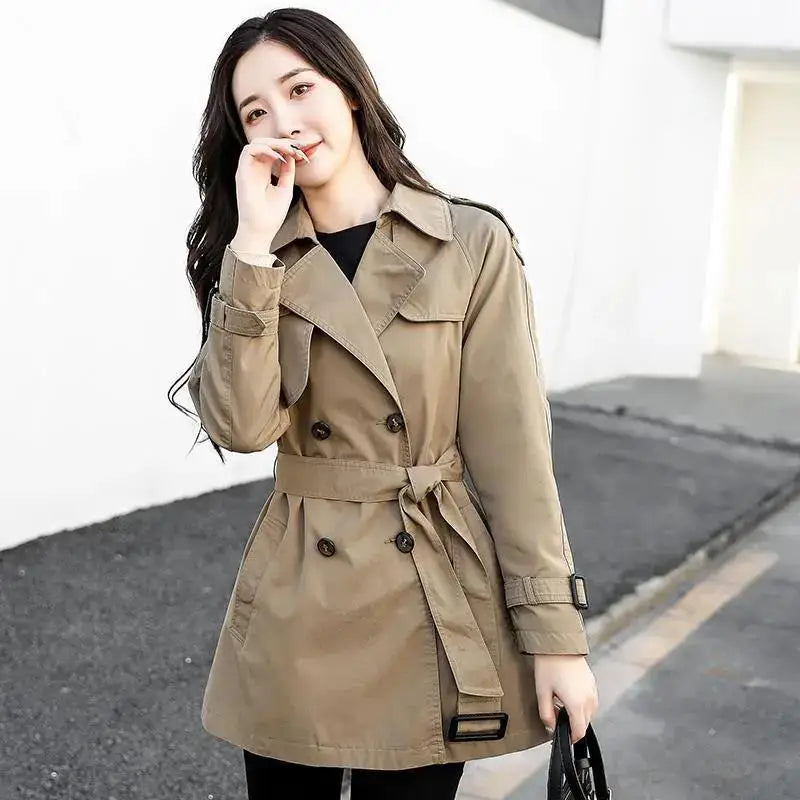 LVSANW Windbreaker Women's Versatile 2024 Spring Autumn New Fashion Clothing Korean Jacket Trench Coat for Women Oversize Women Coat