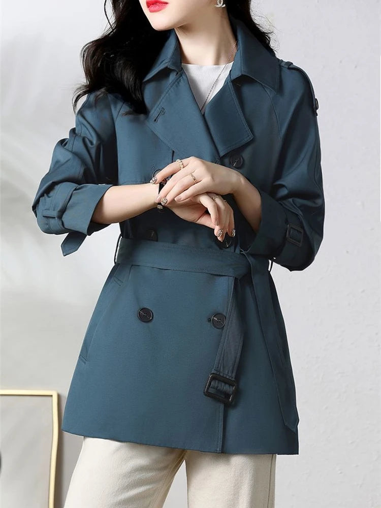 LVSANW Windbreaker Women's Versatile 2024 Spring Autumn New Fashion Clothing Korean Jacket Trench Coat for Women Oversize Women Coat