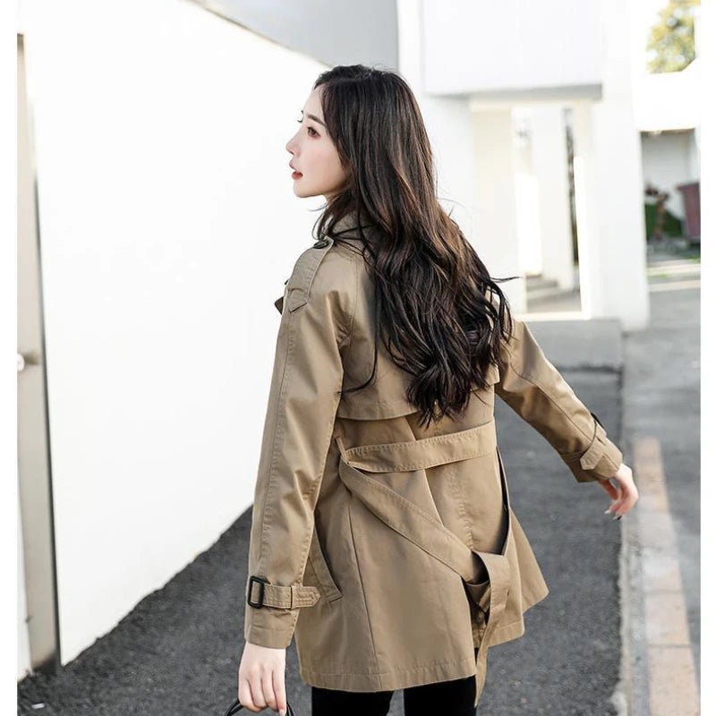 LVSANW Windbreaker Women's Versatile 2024 Spring Autumn New Fashion Clothing Korean Jacket Trench Coat for Women Oversize Women Coat