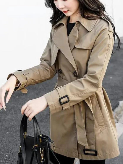 LVSANW Windbreaker Women's Versatile 2024 Spring Autumn New Fashion Clothing Korean Jacket Trench Coat for Women Oversize Women Coat