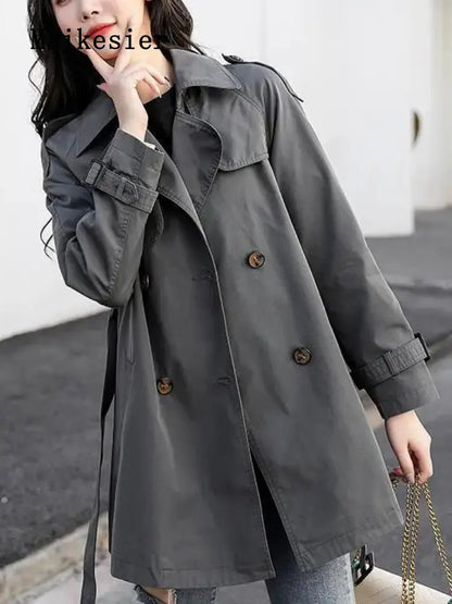 LVSANW Windbreaker Women's Versatile 2024 Spring Autumn New Fashion Clothing Korean Jacket Trench Coat for Women Oversize Women Coat