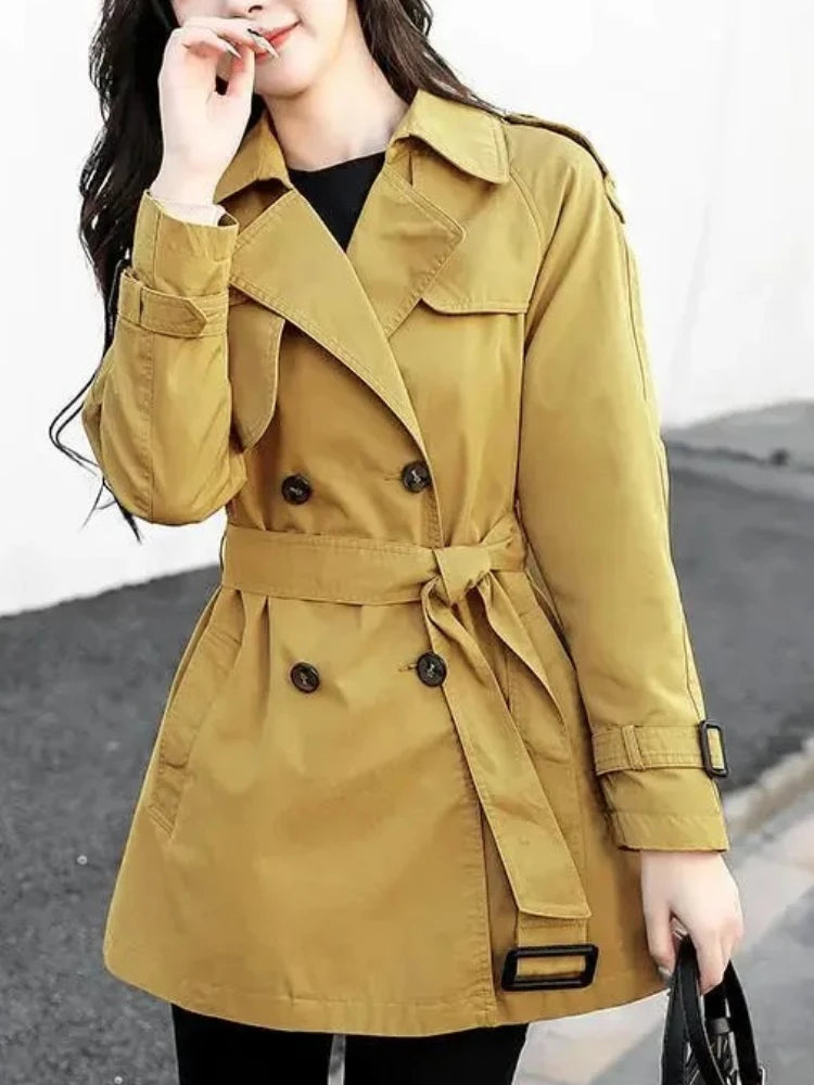 LVSANW Windbreaker Women's Versatile 2024 Spring Autumn New Fashion Clothing Korean Jacket Trench Coat for Women Oversize Women Coat