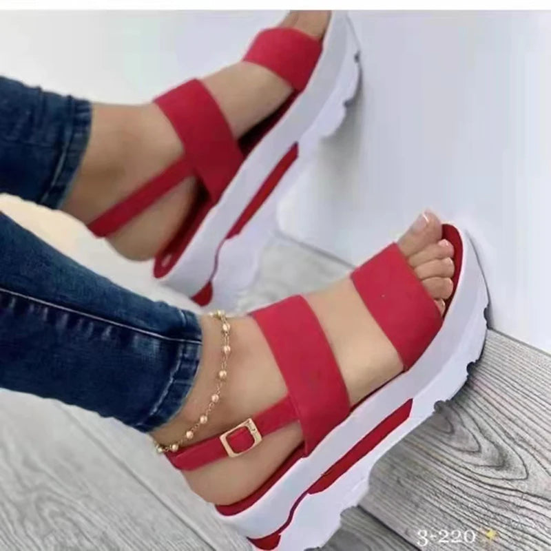 LVSANW Women Sandals Lightweight Wedges Shoes For Women Summer Sandals Platform Shoes With Heels Sandalias Mujer Casual Summer Shoes