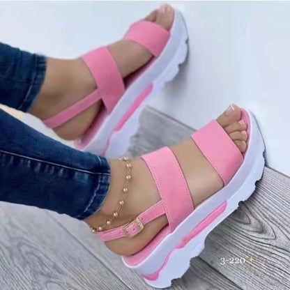 LVSANW Women Sandals Lightweight Wedges Shoes For Women Summer Sandals Platform Shoes With Heels Sandalias Mujer Casual Summer Shoes