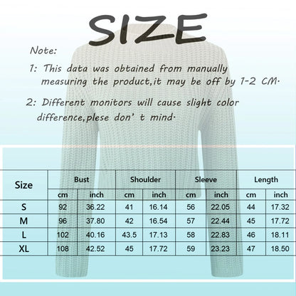 LVSANW Women Short Cropped Top Woven Sweater Autumn Winter Bell Sleeve Half Turtleneck Pullover Oversized Pullover Sudaderas De Mujer