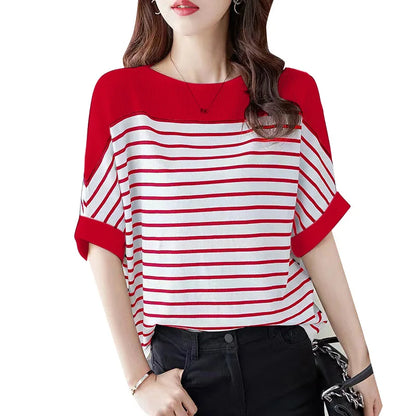 LVSANW Women Summer Shirt 2024 ZANZEA Elegant Half Sleeve Striped Blouse Fashion OL Work Tops Female Casual Loose Party Blusas Chemise