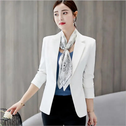 LVSANW Women's Blazer 2025 Red Long Sleeve Blazers Pockets Jackets Coat Slim Office Lady Jacket Female Tops Suit Blazer Femme Jackets