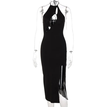 LVSANW Y2K spring / summer 2024 popular European and American sexy women's dress with hollow collar and bare back dress