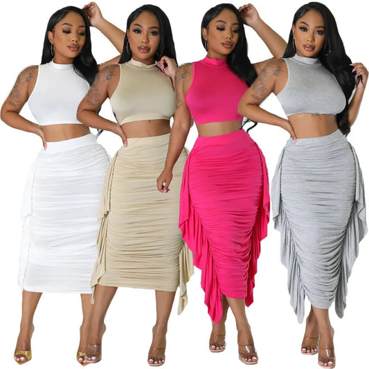 LVSANW two piece set for women sets women 2 piece summer 2 pieces outfits birthday outfit woman tops skirts wholesale clothes 2024